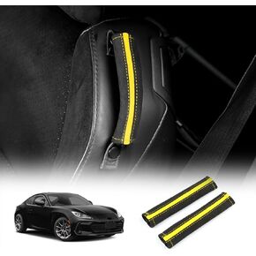 Kungkic for Toyota GR86 Subaru Brz 2021 2022 2023 2024 2025 منصات حزام المقعد على طراز Alcantara إكسسوارات الديكور الداخلية الأصفر
