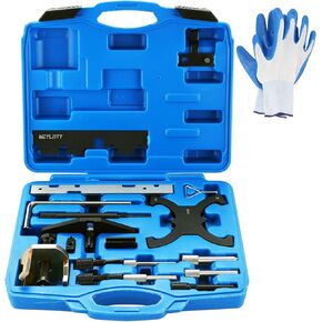 Engine Camshaft Timing Tool Kit Compatible with Ford Fiesta Fusion Escape Mazda 1.4 1.6 1.8 2.0 Di/TDCi/TDDi ECOBOOST 1.6 Ti-VCT 1.5 1.6 VVT 2.3 2.5L Engine Replace 303-1097 303-1550 303-1556