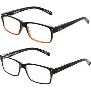 Foster Grant Men's Rowan 2-Pack Reading Glasses Square