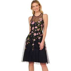 Adrianna Papell Women's Bead Embroidery Dress