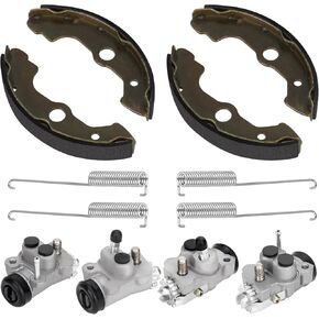 Youxmoto Front Left Right Brake Wheel Cylinders All Four with Brake Shoes, Fit for HONDA FourTrax Rancher 350/400 2004 2005 2006 2007 2008; for Foreman Rubicon 500-2001-2004; for Rincon 650 03-05