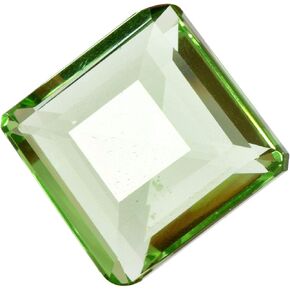 REAL-GEMS Amazing Green Amethyst 86.50 Ct. Perfect Square Cut Loose Gemstone for Jewelry Making Stone