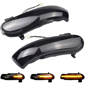 LED Dynamic Side Mirror Sequential Turn Signal Light for M-ercedes Ben-z Slk Class R171 W171 2004-2008.12 Prefacelift SL Class R230 W230 2002-2008.04 (Black) in Kuwait