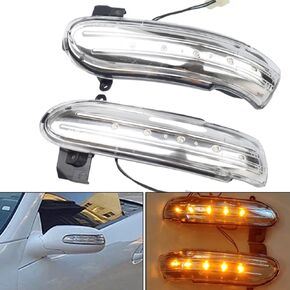 LED Dynamic Side Mirror Sequential Serial Signal Light for M-ercedes Ben-Z SLK Class R171 W171 2004-2008.12 preclist sl class R230 W230 2002-2008.04 (Black)