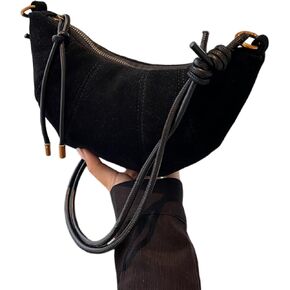 أكياس enopink crossbody للنساء من جلد الغزال من سحاب أكياس الكتف محفظة حقائب اليد