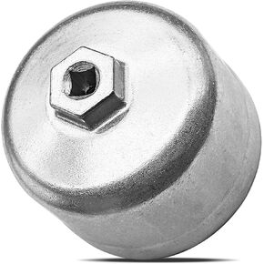 86.6 mm 16 Flutes Oil Filter Wrench, Oil System Tools, Oil Filter Wrench Removal tool, Car Oil Filter Socket Car Accessories Compatible with Volvo Engines Cartridge Oil Filter Housing Caps
