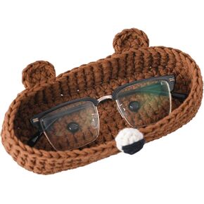 HandMade Bear Crochet Glasses Holder