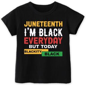 Juneteenth Shirts Kids – Toddler Juneteenth Shirt, Short-Sleeve T-Shirt for Toddler Boys & Girls, Ages 2-8 in Kuwait