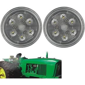 2PCS PAR36 LED WORK LIGHT 5000K Light Light 5000K متوافق مع الجرار John-Deerecase-Ih Ford New-Hollan 70239804 (شعاع الفيضان)