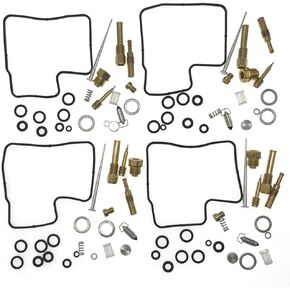 4 حزم مكافأة إعادة بناء KITs مجموعة الكربوهيدرات مجموعة البديل لـ Honda Interceptor 700 VF700F Interceptor 750 VFR750F MAGNA 700 VF700C SABER 700 VF700S V45 MAGNA VF750C V45 SABER VF750S