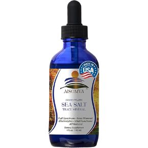 TRACE MENERALS PURE SEA SALT MILED مزيج مع قطار للترطيب وتوازن الإلكتروليت وامتصاص المغذيات | صيغة متوفرة بيولوجيًا (4 أوقية)