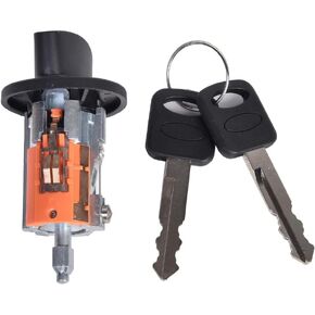 اسطوانة قفل مفتاح الإشعال مع 2 مفاتيح متوافقة مع Ford E-150 E-250 E-350 F250 F350 Lincoln استبدال# 1F2009012A