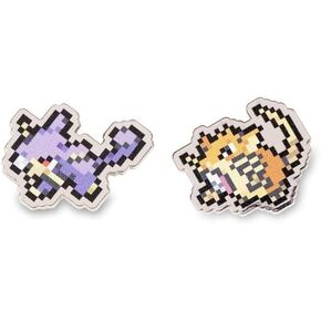 Pokémon Center: Rattata & Raticate Pokémon Pixel Pins (2-Pack)