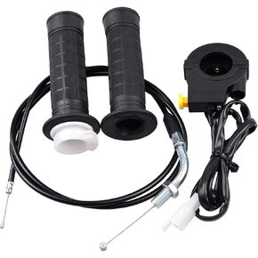 7/8" 22mm Twist Throttle and 36" Throttle Cable Kill Switch Kit for 49cc 66cc 80cc Engine Motorized Bicycle Push Pocket Dirt Mini Bike
