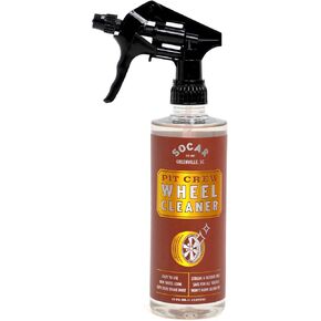 Pit Crew Wheel Cleaner, Professional Powerful Formula for All Gloss Finishes, Safe for Cars, Trucks, SUVs, Motorcycles, RVs & More, 16 fl oz, Premium Dust & Grime Remover