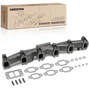 A-Premium Exhaust Manifold Kit W/Gasket, Bolts, Nuts & Washers [5.9L] Compatible with Dodge Ram 2500/Ram 3500 1994-1998, D250/D350/W250/W350 1989-1993