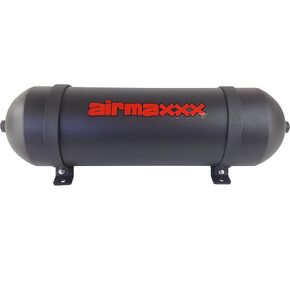 airmaxxx 24" Seamless Spun Aluminum Air Tank – 3 Gallon | Black Powder Coat | 250 PSI Max