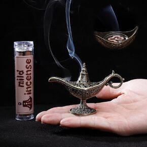 Incense Burner Mini Magic Genie Lamp Incense Holder for Meditation Yoga Relaxation Home Decor