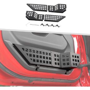 Jimen Fit for Jeep Wrangler JL Jlu 4xe 2018-2025 & Gladiator JT 2020-2025 ، مربع تخزين منظم الأبواب الأمامية 4pcs