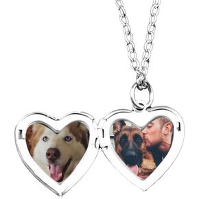 Heart Locket Necklace, Heart And Locket Necklace For Women, Picture Locket Necklace, Promise Anniversary Pendant Necklace