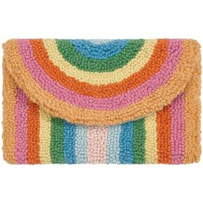 Peking Handicraft Rainbow Hook Clutch ، 11 بوصة ، متعدد الألوان
