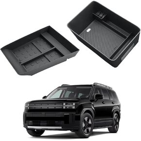 2025 Santa Fe Center Center Organizer - Center Console Organizer Tray + TPE Console Tracelizer Treshy For 2024 2025 Hyundai Santa Fe (SE/SEL/XRT/Limited/Calligraphy)