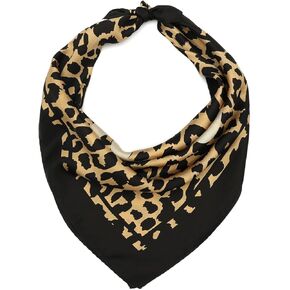 Coach SCRIPT LEOPARD PRINTED SILK BANDANA