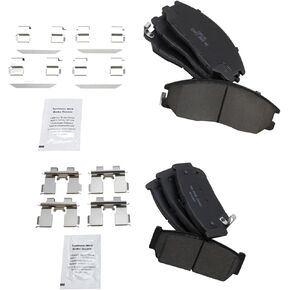 TRQ Brake Pads Ceramic Compatible with 2003-2009 Kia Sorento