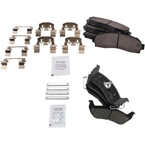 TRQ Brake Pads Ceramic Compatible with 2010-2011 Ford Ranger