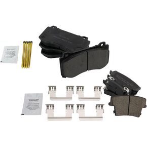 TRQ Brake Pads Ceramic متوافقة مع 2017-2018 Dodge Charger