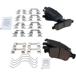 TRQ Brake Pads Ceramic Compatible with 2007-2008 INFINITI G35 2008-2010 G37 2014-2015 Q60
