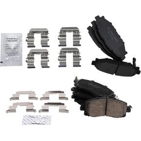 TRQ Brake Pads Ceramic Compatible with 2018-2021 Subaru Crosstrek 2019 Forester 2017-2020 Impreza