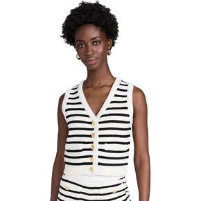English Factory Women's Striped Knit Vest Top