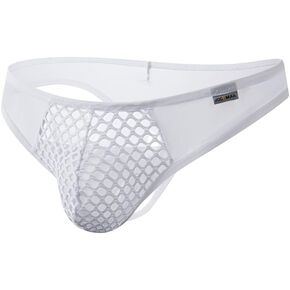 JOCKMAIL Men’s Thong Underwear Sexy Lace G String Thongs Mesh Breathable Thong for Men