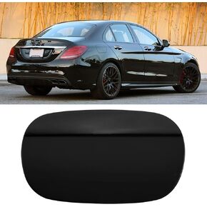 TTCR-II Compatible with Mercedes Benz C Class W 205 Fuel Tank Cover 2015-2021, Fuel Pump Access Closing Cover for Mercedes Benz C250 C300 C350 C400 C450 C43 C63 2015-2021 Piano Black Painted