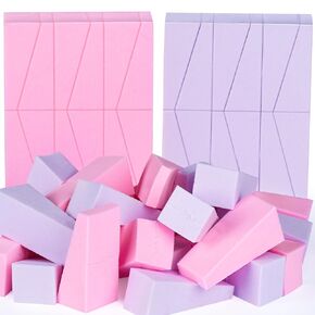 Teenitor Makeup Sponge Mini Applicator Wedges, 48 Pieces Cosmetic Wedges Beauty Blender Sponges, Wedge Beauty Sponge Disposable Makeup Applicator For Foundation Liquid Cream Latex Free
