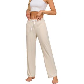 CF Women Bamboo Rayon Pajamas Pants Casual Loose Wide Leg Sleep Pants Soft Comfy Sleepwear for Lounge with Pockets