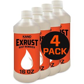 KROIL Kano Exrust Industrial Strength Rust Remover (Liquid-1 Gallon Bottle-Single) | Penetrating Rust Removal for Steel, Stainless Steel, Wrought Iron, Cast Iron, Sheet Metal, Car, Automotive (EX011)