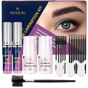 AYASAL Lash Lift Kit, 2023 Upgraded Eyelash Lift Kit, Eyelash Perm Kit, Professional Semi-Permanent Eyelash Kit, Lasting for 6 Weeks, Suitable for Salon & Home Use