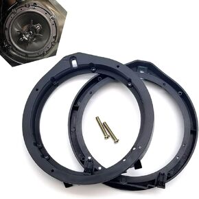 2 PCS Car Audio Speaker Gasket ، محول مكبر صوت 6.5 بوصة ، إكسسوارات مكبر الصوت ، متوافقة مع Honda Fit/Accord/Lingpai/Civic/Chengfan/CRV/Venezi (Black)