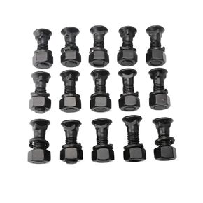 5J4773 2J3506 5P8248 15PCS PLOW BOLT NUSH GASHER LEDES TLED 3/4 10X2 1/2 GRADE 8 DOME HEAD RESOP DBD90-0004 5J4773-A 2J3506-A