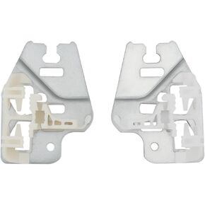 eMagTech 2Pcs Front Right and Left Window Lifter Repair Kit Set Metal Driver Sliding Piece VL VR Compatible with BMW E46 BFC4622-L BFC4622-R 51337020659 51337020660