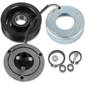 AC Compressor Clutch Kit Compatible with Nissan Versa 2012 2013 2014 2015 2016 2017 1.6L A/C Compressor Clutch Pulley Coil Set, Replace OE 14-0596C CO 29099C