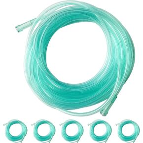 Each 32.8 ft, Total 5 Pack, 6-Channel Crush Resistant Oxygen Tubes, Universal End Connectors, Medical Grade Material