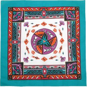 CTM CTM Cotton Aztec Turquoise Bandanas