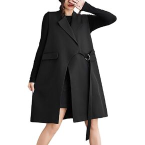 Ellazhu Women's Women's Coapless Sweeveless Buckle Outfit Over the Knee Avant Lourd GZ305 A