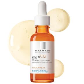 La Roche-Posay Pure Vitamin C Face Serum with Hyaluronic Acid & Salicylic Acid, Anti Aging Face Serum for Wrinkles & Uneven Skin Texture to Visibly Brighten & Smooth. Suitable for Sensitive Skin
