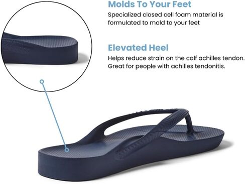 Archies Arch Support Flip Flops for Men & Women – Orthotic Sandals for Plantar Fasciitis Relief – Lightweight, Cushioning, Shock-Absorbing Thong Sandals for Walking, Foot Pain & All-Day Comfort in Saudi Arabia