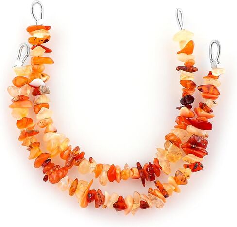 Crystalis 2pcs موصل الأحجار الكريمة الطبيعية المصابة بالطيور مع الحلقات ، والبطاطا غير المقطوعة حبات ، والبلورات الشفاء ، وصنع المجوهر in Kuwait