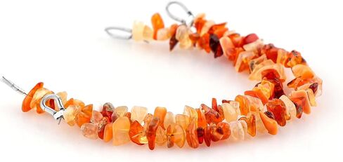Crystalis 2pcs موصل الأحجار الكريمة الطبيعية المصابة بالطيور مع الحلقات ، والبطاطا غير المقطوعة حبات ، والبلورات الشفاء ، وصنع المجوهر in Kuwait